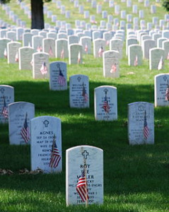 graves at Arlington cemetary