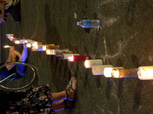 a barricade of lights vs ICE a barricade of lights vs ICE