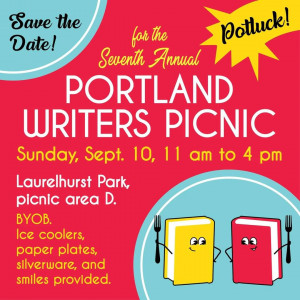 Poster for the 2023 Portland Writers Picnic