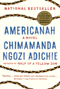 image of the cover of the novel Americanah
