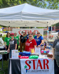 St. Louis Avian Rescue booth