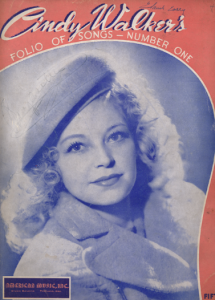 Cindy Walker Song Folio Image of Cindy Walker Song Folio