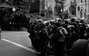 Portland Police in Riot Gear