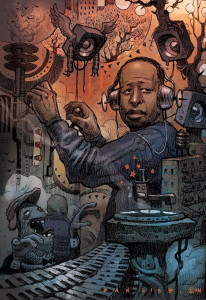 DJ Premier artwork by Dan Lish
