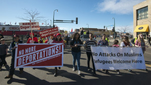 Solidarity march with immigrants & refugees