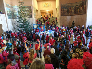 Jordan Cove Protesters fill Oregon Capitol Rotunda 11-21-19