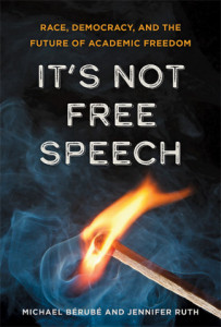 Cover of It's Not Free Speech with image of lit match