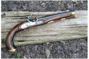 Kentucky pattern flintlock pistol (photo by Michael E. Cumpston, Wikimedia Commons) Flintlock pistol