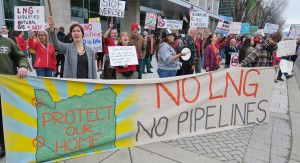 Jordan Cove LNG protest Jordan Cove LNG protest