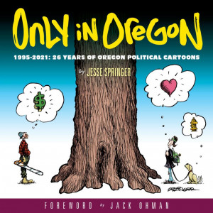Jesse Springer talks about his political collection Only in Oregon on Words and Pictures on KBOO Radio with host S.W. Conser