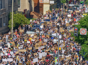 protesting