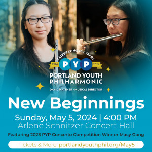 Poster for Portland Youth Philharmonic's Spring Concert 2024