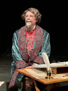Thom Bray as Charles Dickens in “A Christmas Carol: A Victorian Reading”