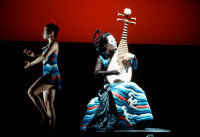 A scene from Bright Sheng's opera "The Silver River" at the John Jay College Theater on July 15, 2002, presented by the Lincoln Center Festival 2002. (Stephanie Berger)