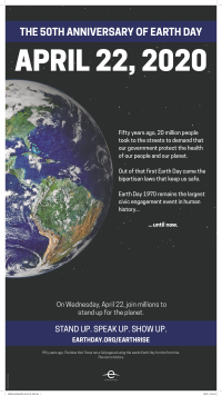 Poster for Earth Day 2020 Poster for Earth Day 2020